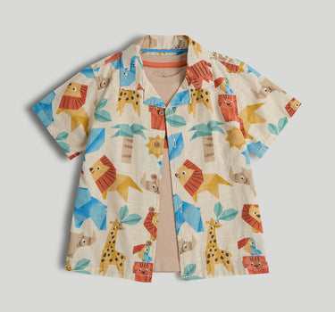 Mothercare Origami Safari Shirt and T-Shirt Set