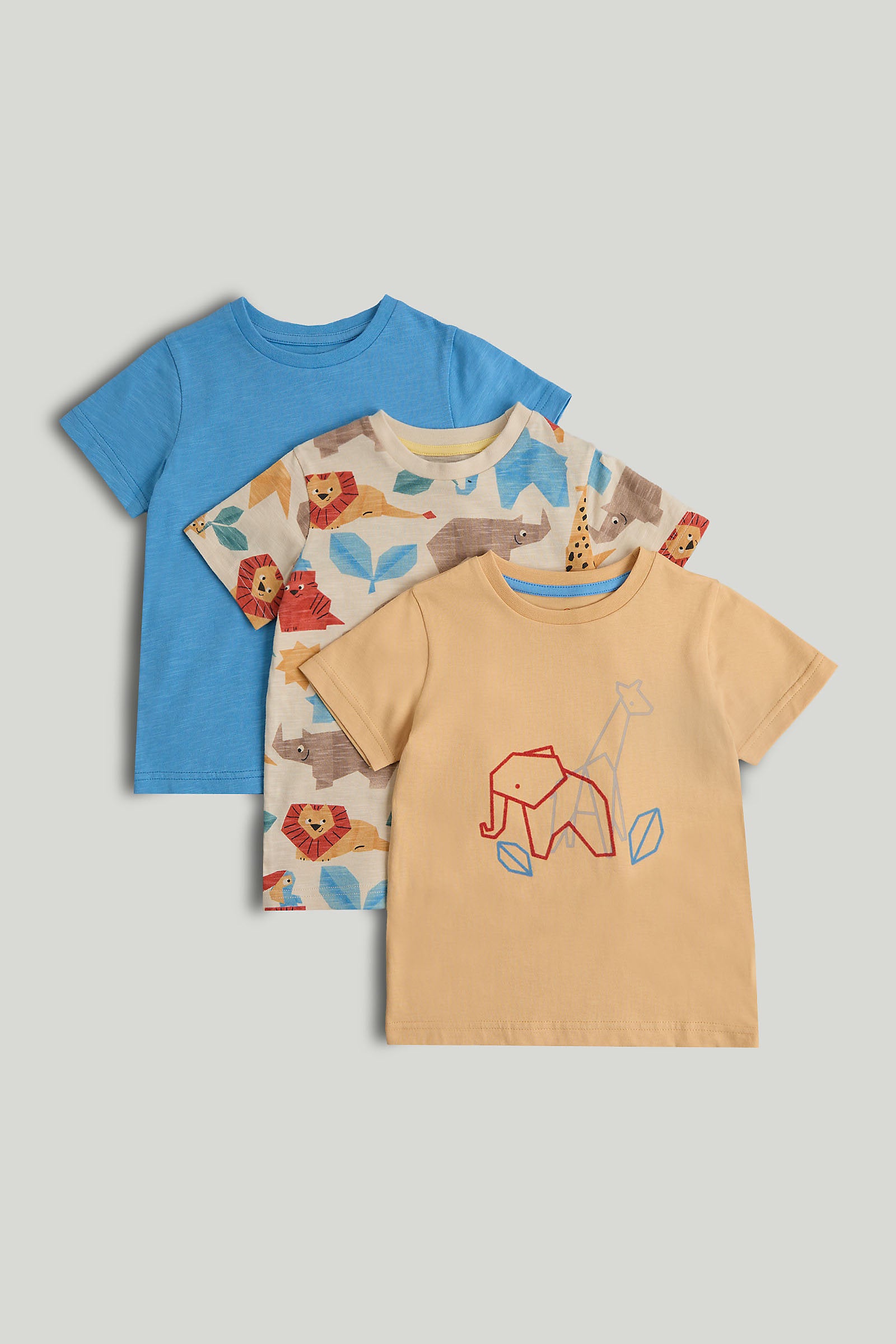 Mothercare 3 Pack Origami Animal T-Shirts