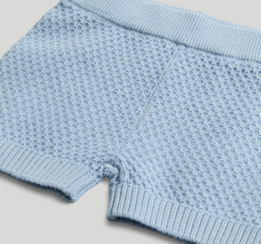 Mothercare Blue Knitted Top and Shorts Outfit