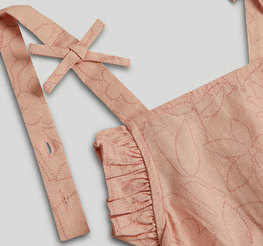 Mothercare Peach Dungarees and T-Shirt Outfit