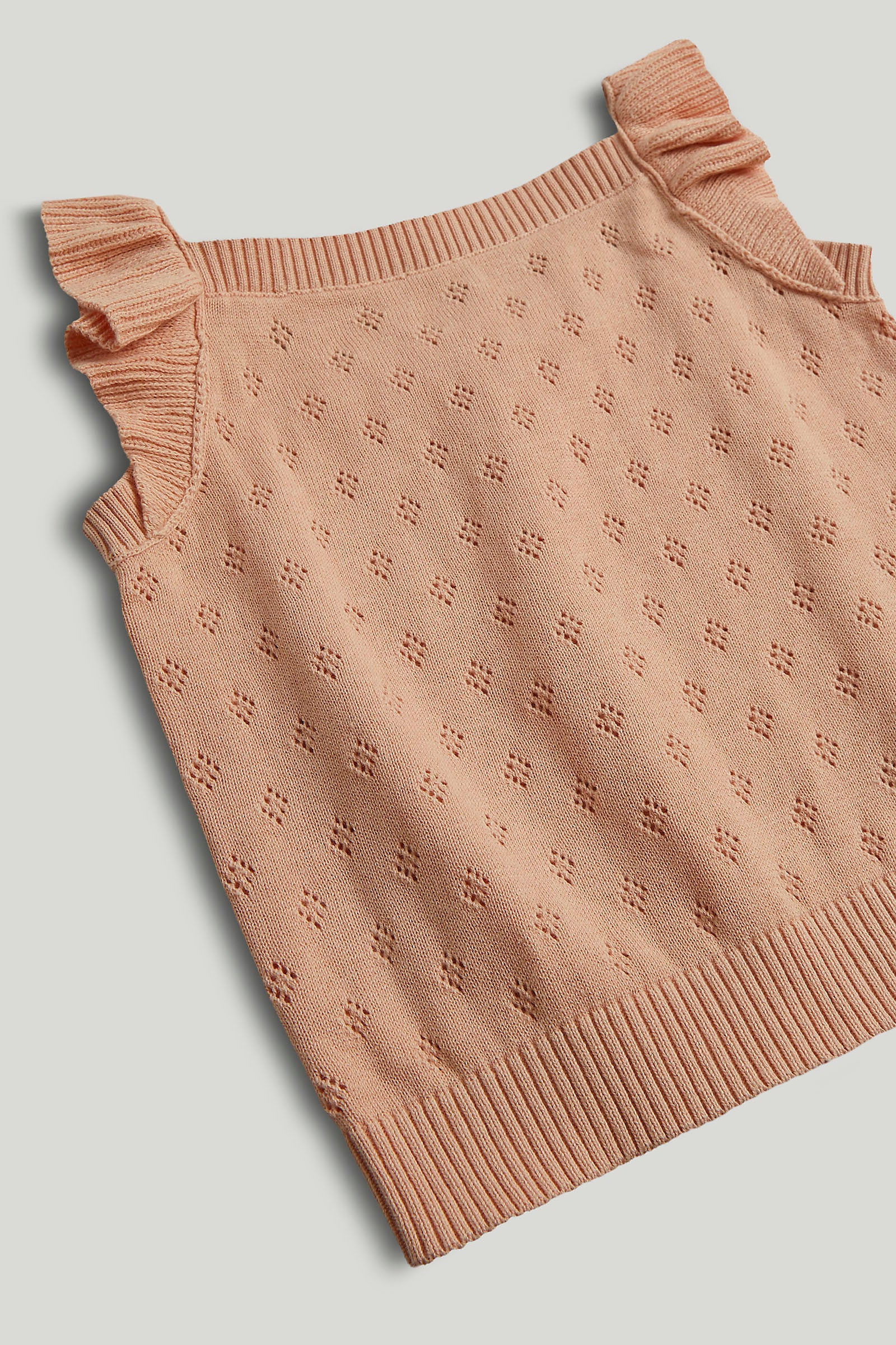 Mothercare Apricot Knitted Top and Shorts Outfit