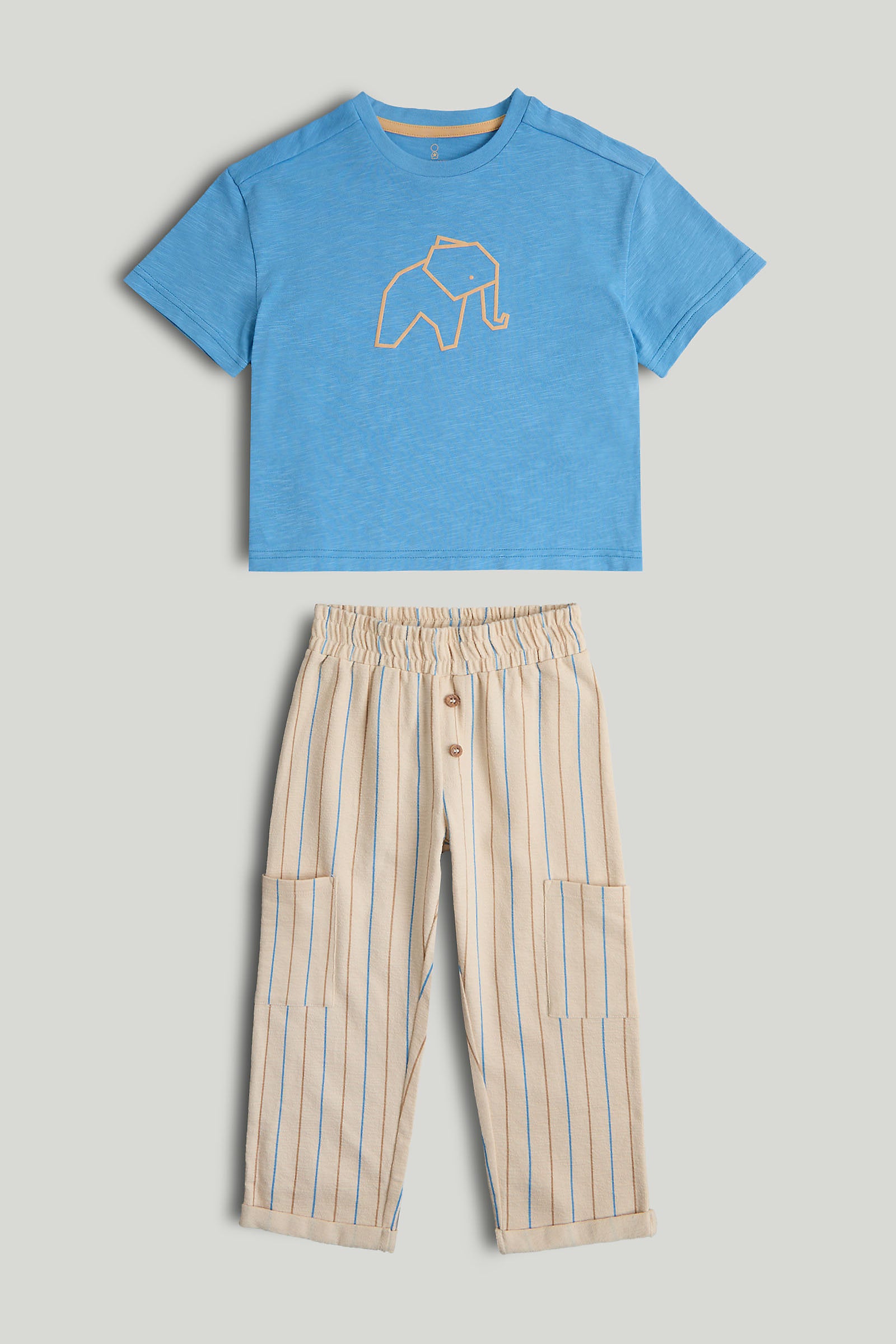 Mothercare Elephant T-Shirt and Trousers Outfit