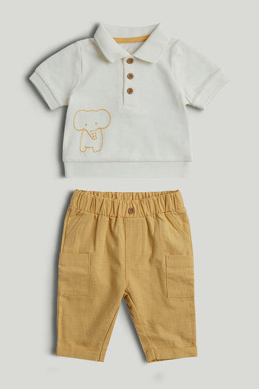 Mothercare Polo Shirt and Trousers Outfit