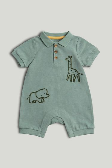 Mothercare Green Safari Romper