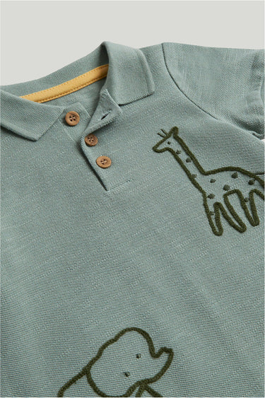 Mothercare Green Safari Romper