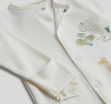 Mothercare 3 Pack Safari Footless Sleepsuits