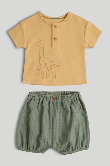 Mothercare Safari T-Shirt and Shorts Outfit