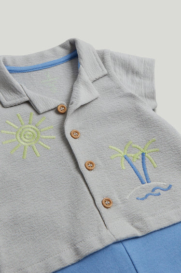 Mothercare Shirt and Shorts Romper and Socks Outfit