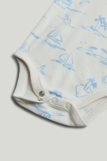 Mothercare Blue Bibshorts and Bodysuit Outfit