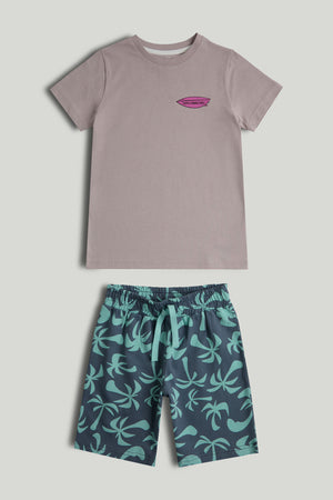 Mothercare Tropical T-Shirt and Shorts Outfit