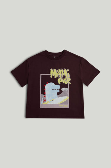 Mothercare Brown Dinosaur Surf T-Shirt