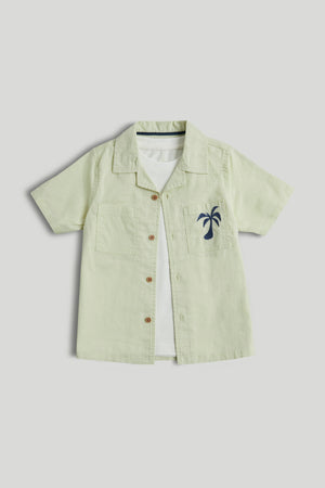 Mothercare Lime Shirt and T-Shirt Set