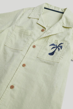 Mothercare Lime Shirt and T-Shirt Set