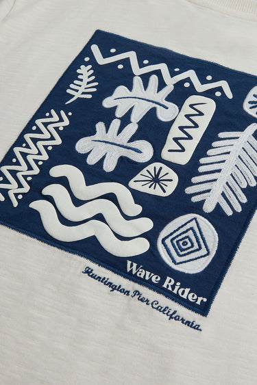 Mothercare Cream Wave T-Shirt