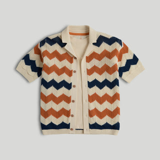 Mothercare Crochet Wave Shirt and T-Shirt Set