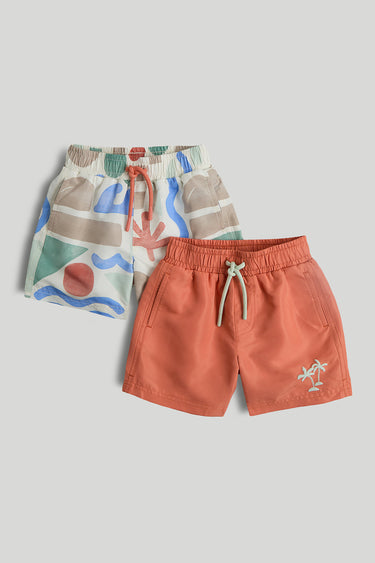 Mothercare 2 Pack Swim Shorts
