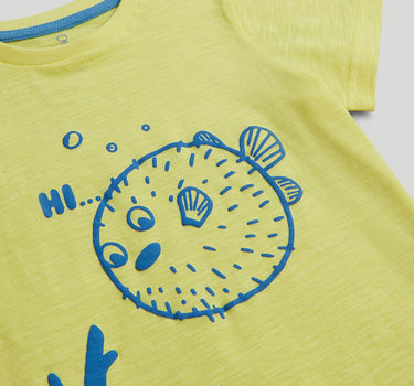 Mothercare Puffer Fish T-Shirt and Shorts Outfit
