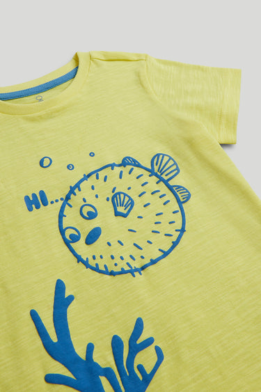 Mothercare Puffer Fish T-Shirt and Shorts Outfit