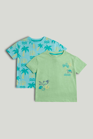 Mothercare 2 Pack Beach T-Shirts