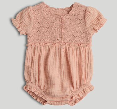 Mothercare My First Apricot Knitted Romper