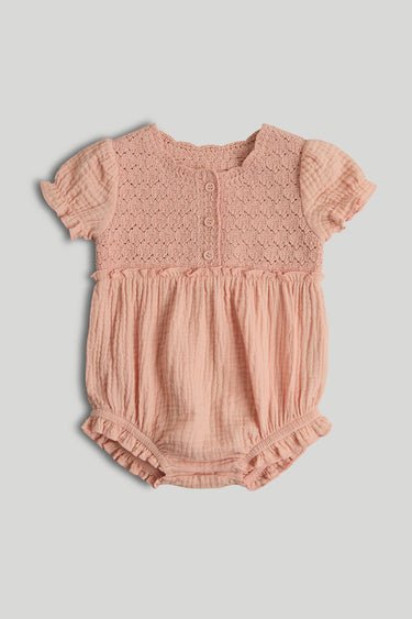 Mothercare My First Apricot Knitted Romper