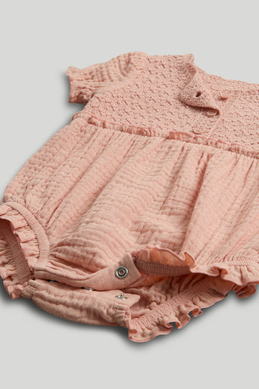 Mothercare My First Apricot Knitted Romper