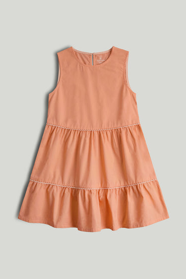 Mothercare Peach Tiered Dress