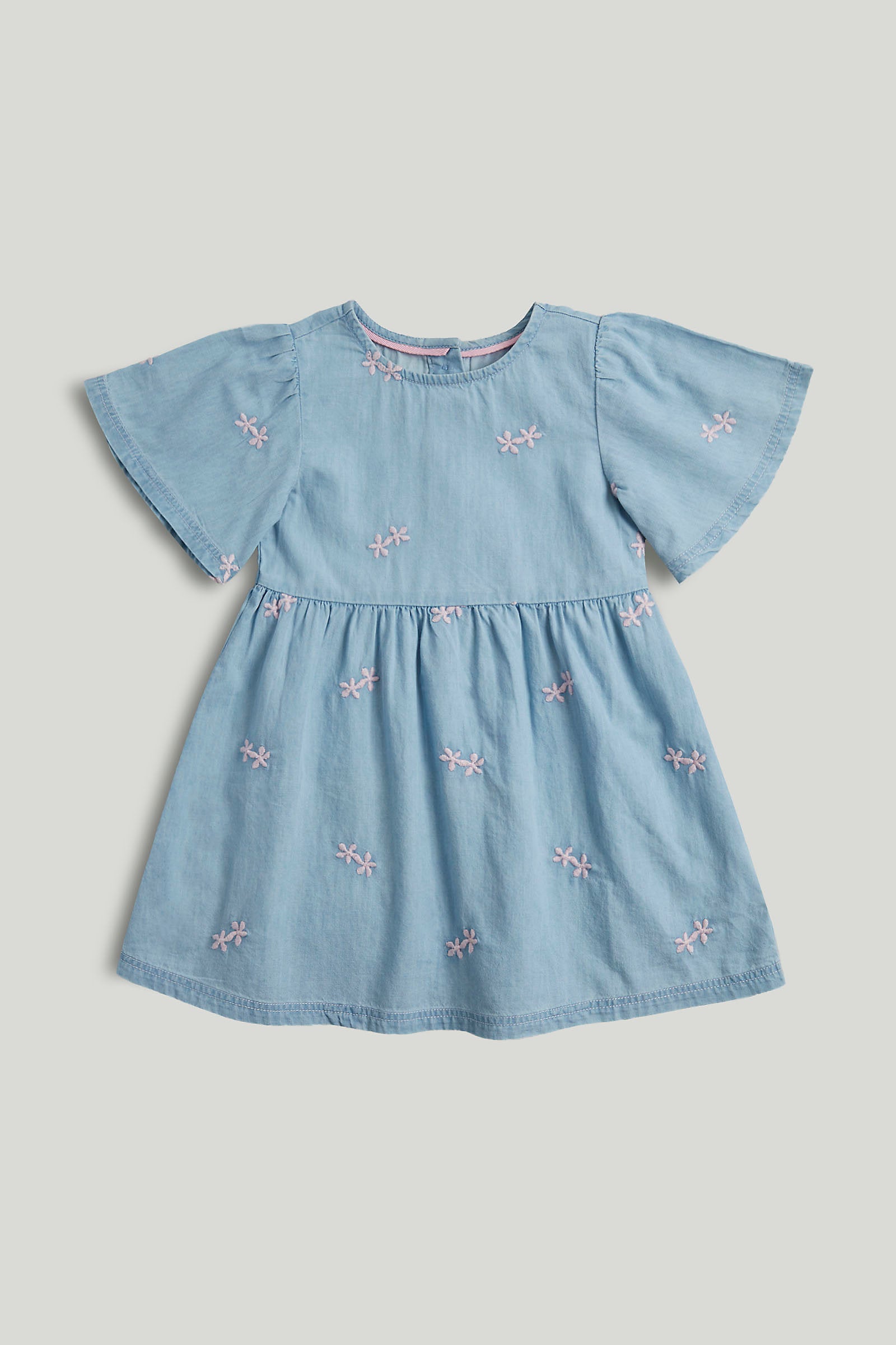 Mothercare Blue Chambray Cotton Dress
