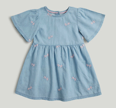 Mothercare Blue Chambray Cotton Dress