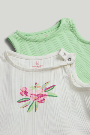 Mothercare 3 Pack Ribbed Vest T-Shirts
