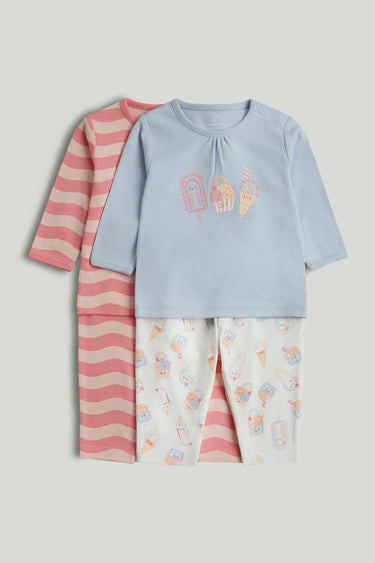 Mothercare 2 Pack Ice Cream Pyjamas