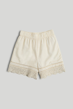 Mothercare Cream Crochet Shorts