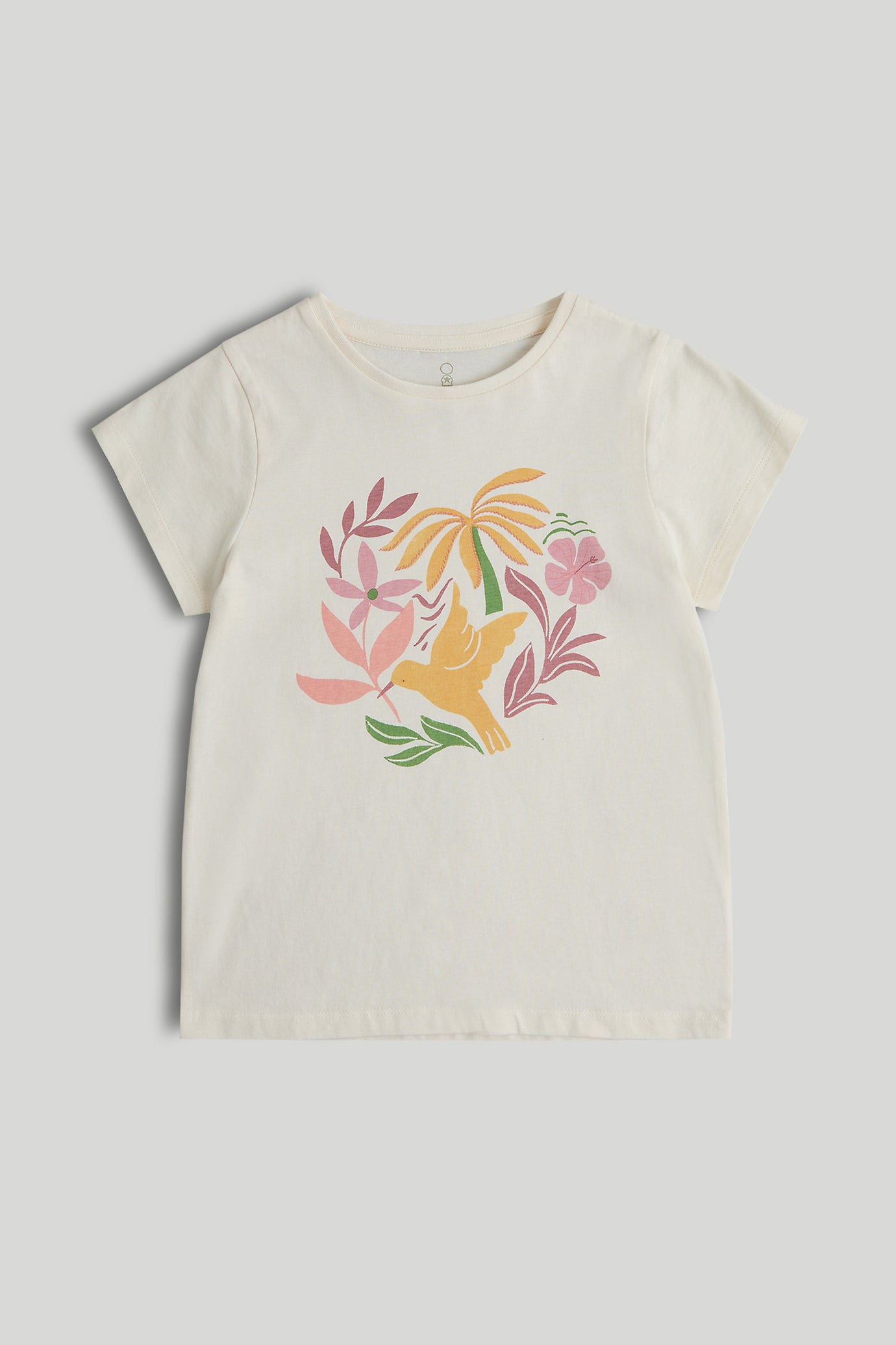 Mothercare Cream Tropical T-Shirt - mothercare-malaysia