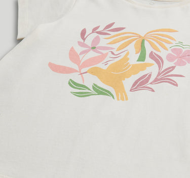Mothercare Cream Tropical T-Shirt