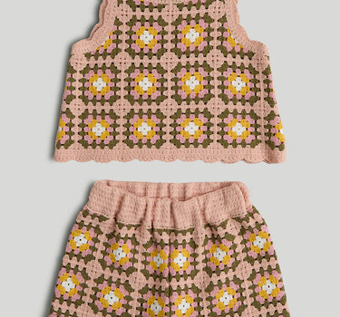 Mothercare Crochet Top and Shorts Outfit