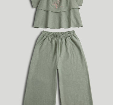 Mothercare Green Top and Trousers Outfit
