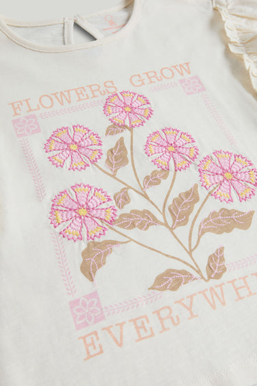 Mothercare 3 Pack Flower T-Shirts