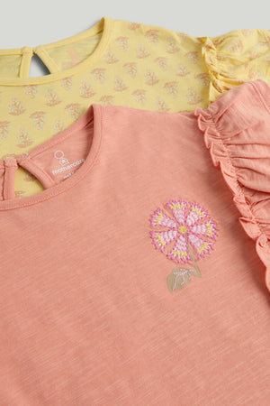 Mothercare 3 Pack Flower T-Shirts