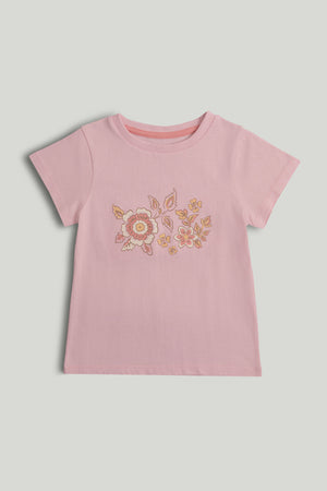 Mothercare Pink Flower T-Shirt
