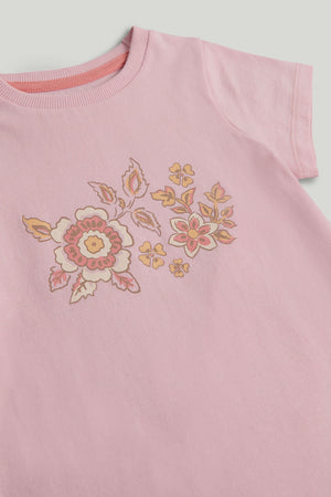 Mothercare Pink Flower T-Shirt