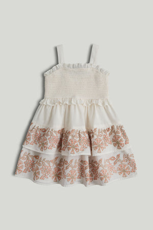 Mothercare Cream Midi Sun Dress