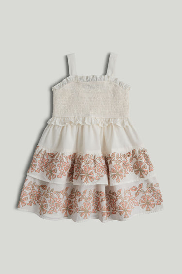 Mothercare Cream Midi Sun Dress