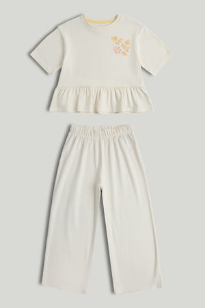 Mothercare Peplum T-Shirt and Culottes Outfit