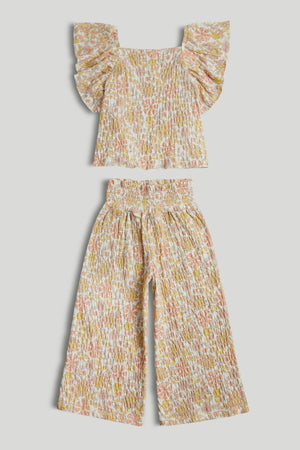 Mothercare Floral Top and Culottes Outfit