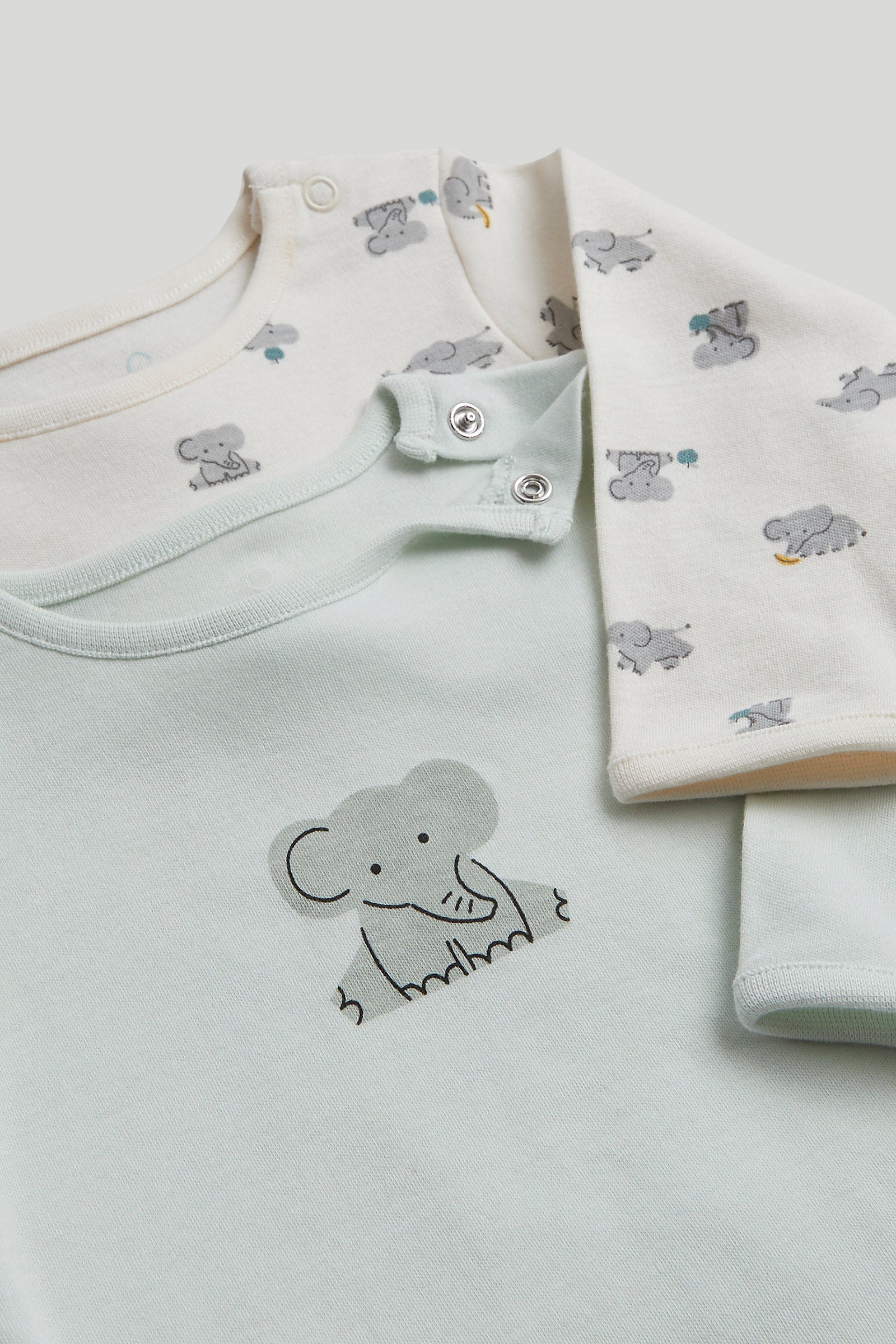 Mothercare 2 Pack Elephant Pyjamas