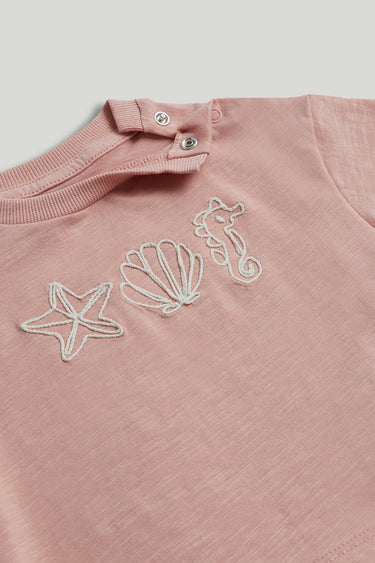 Mothercare Pink Seahorse T-Shirt