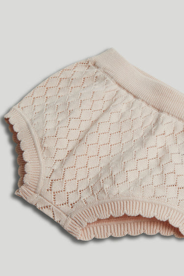 Mothercare White Knitted Top and Shorts Outfit