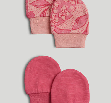 Mothercare 2 Pack Cotton Baby Mitts