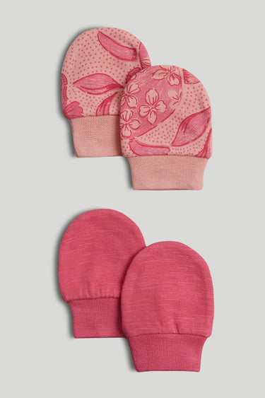 Mothercare 2 Pack Cotton Baby Mitts