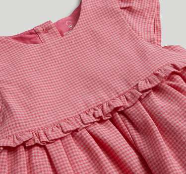 Mothercare Pink Gingham Dress and Knickers Outfit